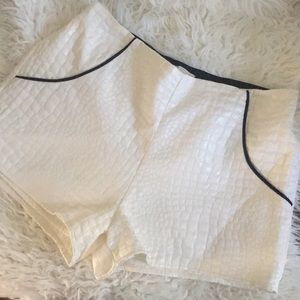 Gianni Bini Faux Leather High Waist Shorts